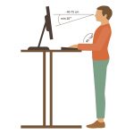 correct back position, vector illustration right  person posture